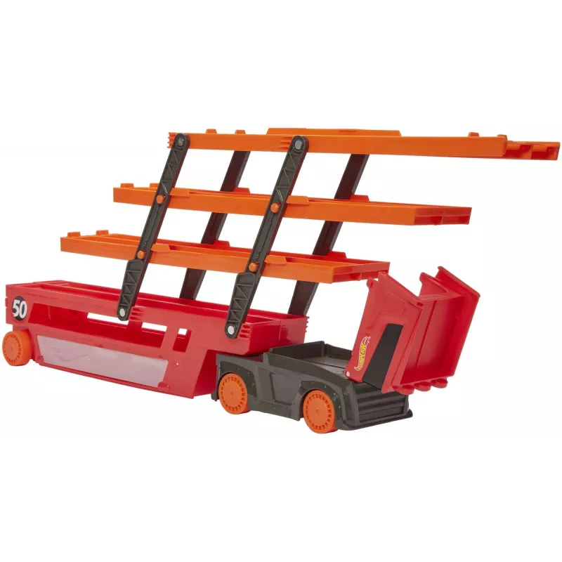 Hot Wheels City Mega Hauler su talpa iki 50 automobilių 1:64 masteliu, nuo 3 metų