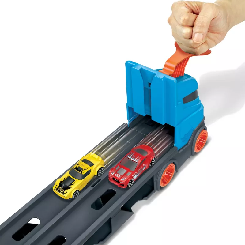 Hot Wheels City Speedway Hauler Carrier su 3 žaisliniais automobiliais