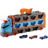 Hot Wheels City Speedway Hauler Carrier su 3 žaisliniais automobiliais