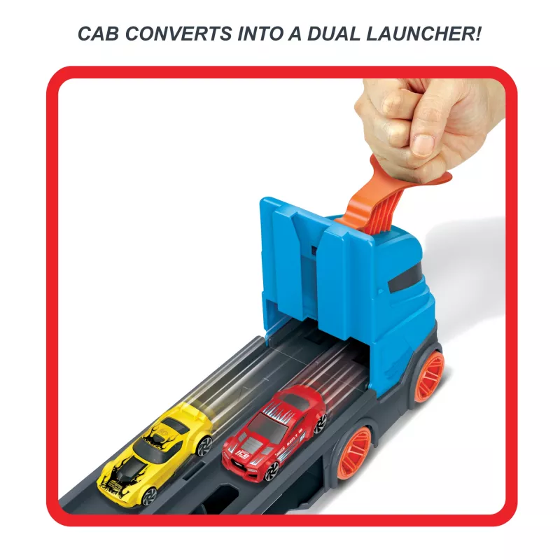 Hot Wheels City Speedway Hauler Carrier su 3 žaisliniais automobiliais