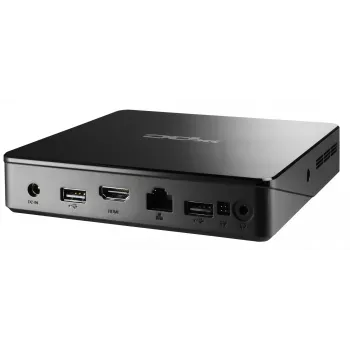 Shuttle XPC nano NS02EV2 Mini PC be aušintuvo, Rockchip RK3368, 2 GB DDR3L, 16 GB eMMC, Android 8.1, juodas