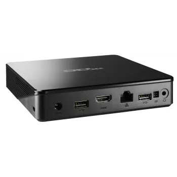 Shuttle XPC nano NS02EV2 Mini PC be aušintuvo, Rockchip RK3368, 2 GB DDR3L, 16 GB eMMC, Android 8.1, juodas
