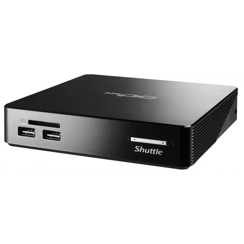 Shuttle XPC nano NS02EV2 Mini PC be aušintuvo, Rockchip RK3368, 2 GB DDR3L, 16 GB eMMC, Android 8.1, juodas