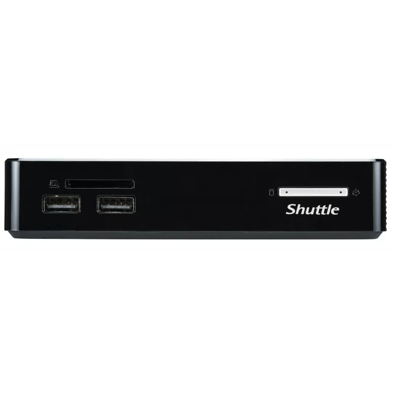 Shuttle XPC nano NS02EV2 Mini PC be aušintuvo, Rockchip RK3368, 2 GB DDR3L, 16 GB eMMC, Android 8.1, juodas