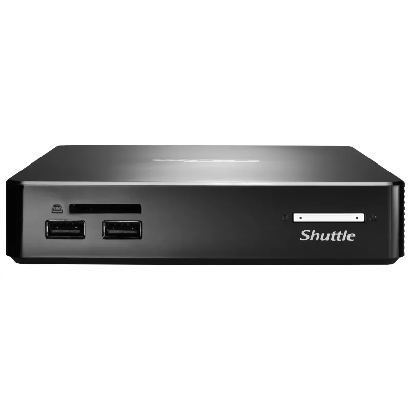 Shuttle XPC nano NS02EV2 Mini PC be aušintuvo, Rockchip RK3368, 2 GB DDR3L, 16 GB eMMC, Android 8.1, juodas