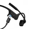 SHOKZ OpenComm2 2025 Upgrade belaidžiai kaulinio garso ausinės su triukšmą slopinančiu mikrofonu, USB-C, juodos spalvos