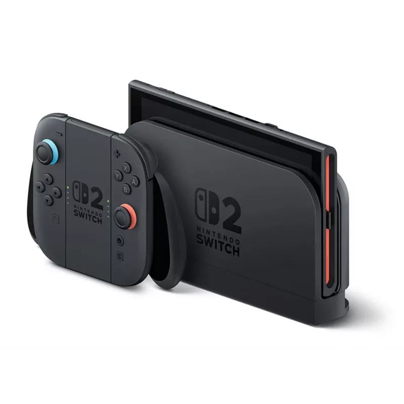 Žaidimų konsolė Nintendo Switch 2 juoda – 7,9 col. LCD 1920×1080, 120 Hz, 256 GB, 5220 mAh baterija, Wi‑Fi 6, Bluetooth, HDR10