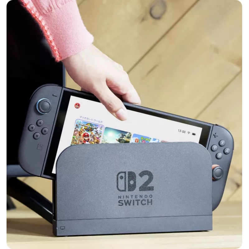 Žaidimų konsolė Nintendo Switch 2 juoda – 7,9 col. LCD 1920×1080, 120 Hz, 256 GB, 5220 mAh baterija, Wi‑Fi 6, Bluetooth, HDR10