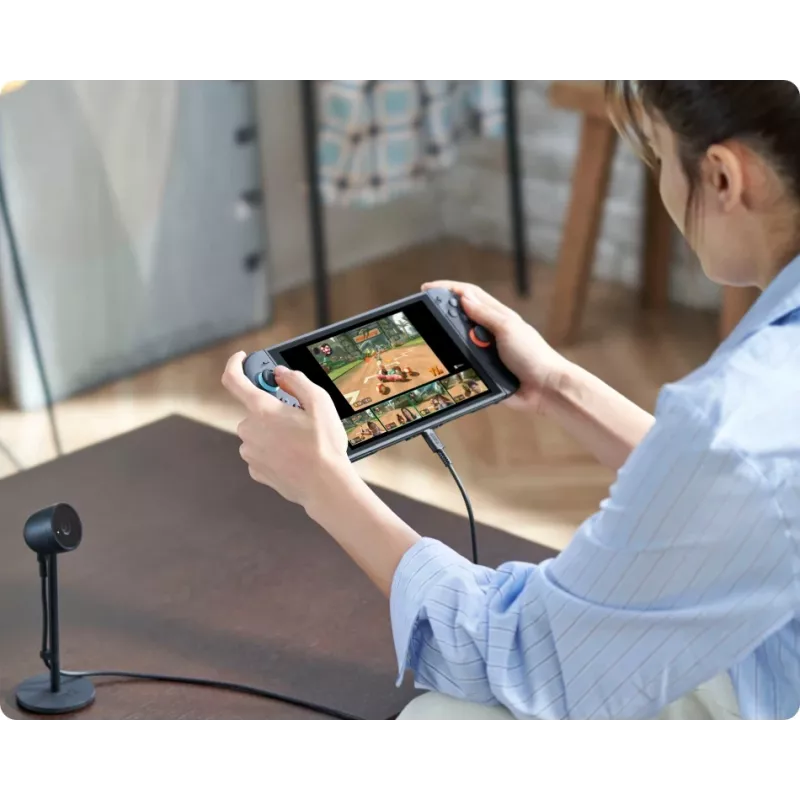 Žaidimų konsolė Nintendo Switch 2 juoda – 7,9 col. LCD 1920×1080, 120 Hz, 256 GB, 5220 mAh baterija, Wi‑Fi 6, Bluetooth, HDR10