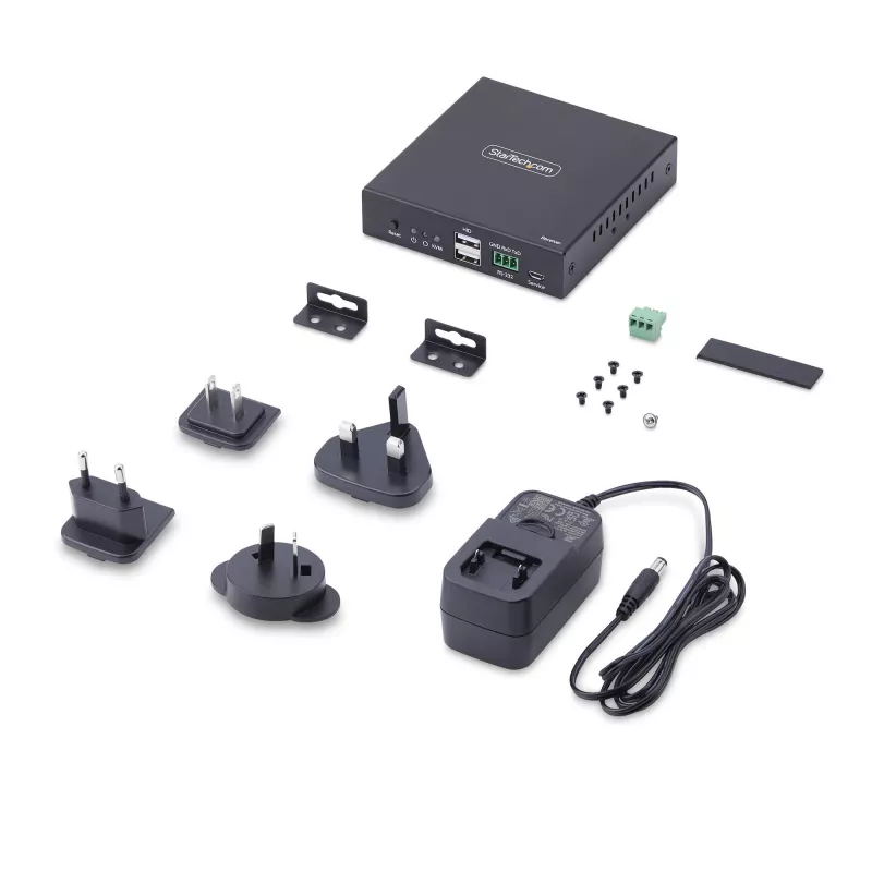 StarTech.com HDMI KVM imtuvas per IP tinklą, serijai IH2006, 4K 60Hz, be tvarkyklių, AVoIP, su montavimo rinkiniu, tik imtuvas