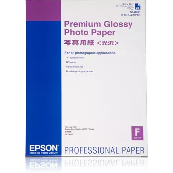 Epson Premium Glossy Photo Paper, A2, 255 g/m², 25 lapų
