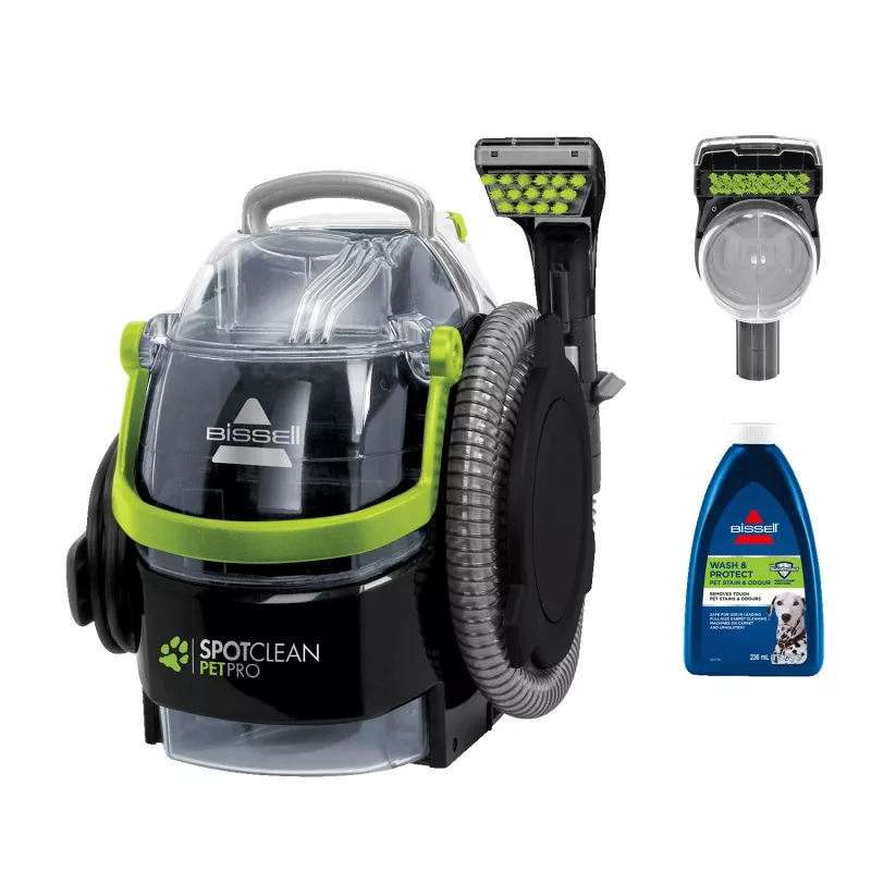 Bissell SpotClean Pet Pro nešiojamas giluminis valytuvas kilimams, juodas/žalias