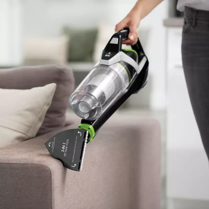 Bissell Multireach Active 3-in-1 Gyvūnų Plaukų Apmušalų Įrankis, Apmušalų antgalis, Rankinis dulkių siurblys, Juoda, Bissell, MultiReach Active 21V, 140 mm