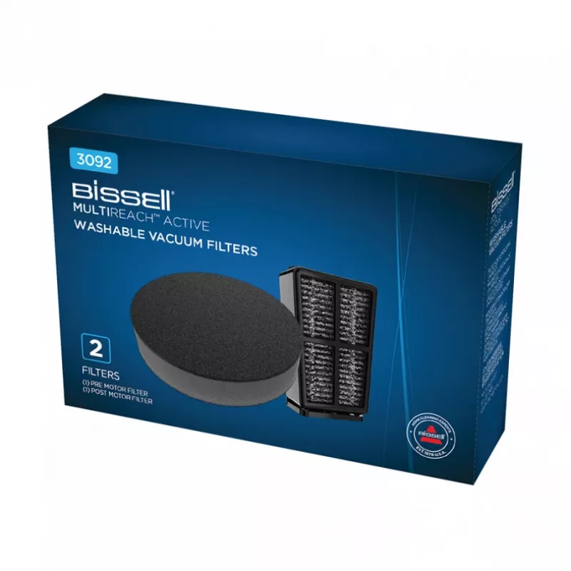 Bissell Multireach Active 21V keičiami ir plaunami filtrai (priešvariklinis + povariklinis), 2 vnt., 110 mm