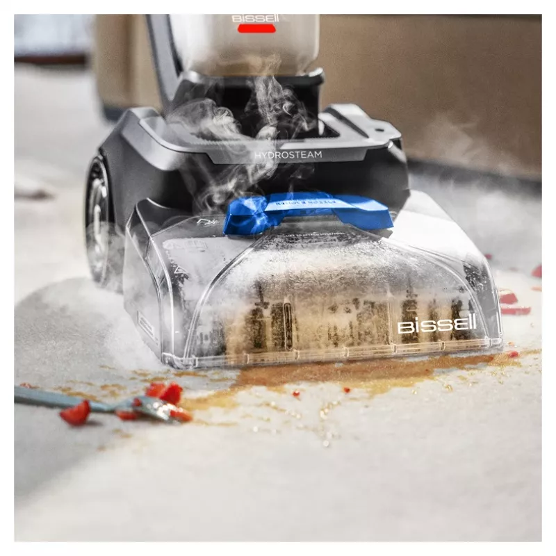Bissell PowerWash HydroSteam vaikščiojamas giluminis kilimų ploviklis, juoda, mėlyna, titano