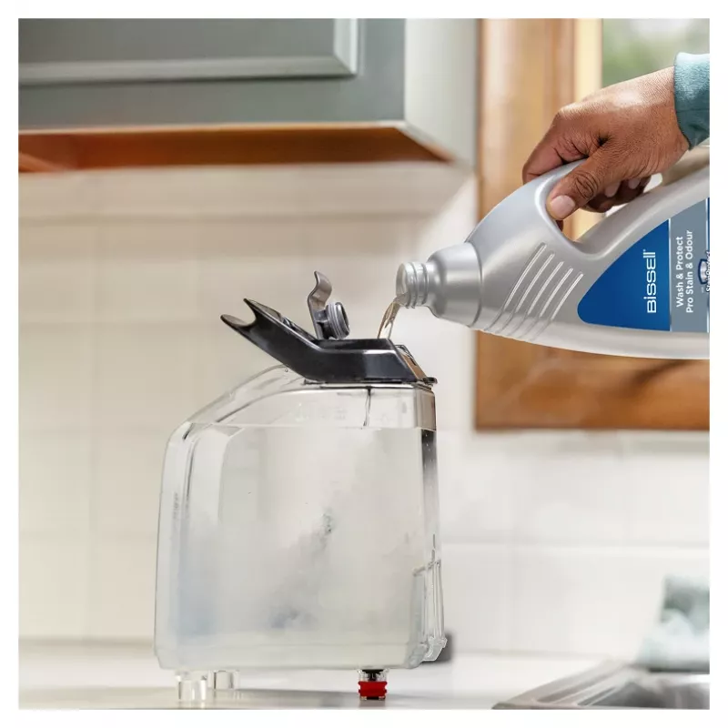 Bissell PowerWash HydroSteam vaikščiojamas giluminis kilimų ploviklis, juoda, mėlyna, titano