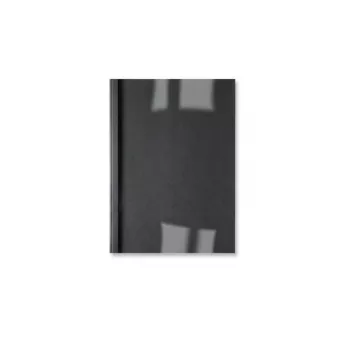 GBC LinenWeave terminiai viršeliai 3 mm juodi (100 vnt.), A4, PVC