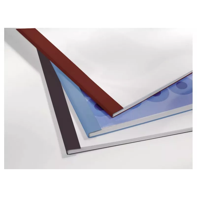 GBC LinenWeave terminiai viršeliai 3 mm juodi (100 vnt.), A4, PVC