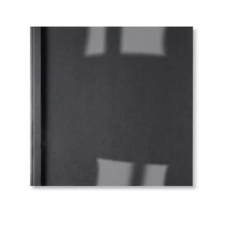 GBC LinenWeave terminiai viršeliai 3 mm juodi (100 vnt.), A4, PVC