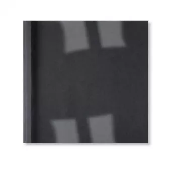 GBC LeatherGrain terminiai viršeliai 3mm juodi (100 vnt.), A4, PVC, mėlyni, permatomi, matiniai, 30 lapų, 3 mm