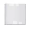 GBC LeatherGrain terminiai viršeliai 1,5 mm balti (100 vnt.), A4, PVC, permatomi, balti, matiniai, 15 lapų, 1,5 mm