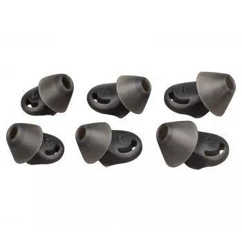 Ausinių pagalvėlių ir žiedų rinkinys POLY Voyager 6200 Medium Eartips Juoda
