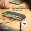 HP Poly Sync 40+ Microsoft Teams sertifikuotas garsiakalbis su USB-A, USB-C ir BT700 USB-A adapteriu