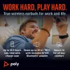 HP Poly Voyager Free 60+ UC anglies juodos spalvos belaidės ausinės + BT700 USB-C adapteris + liečiamasis įkrovimo dėklas