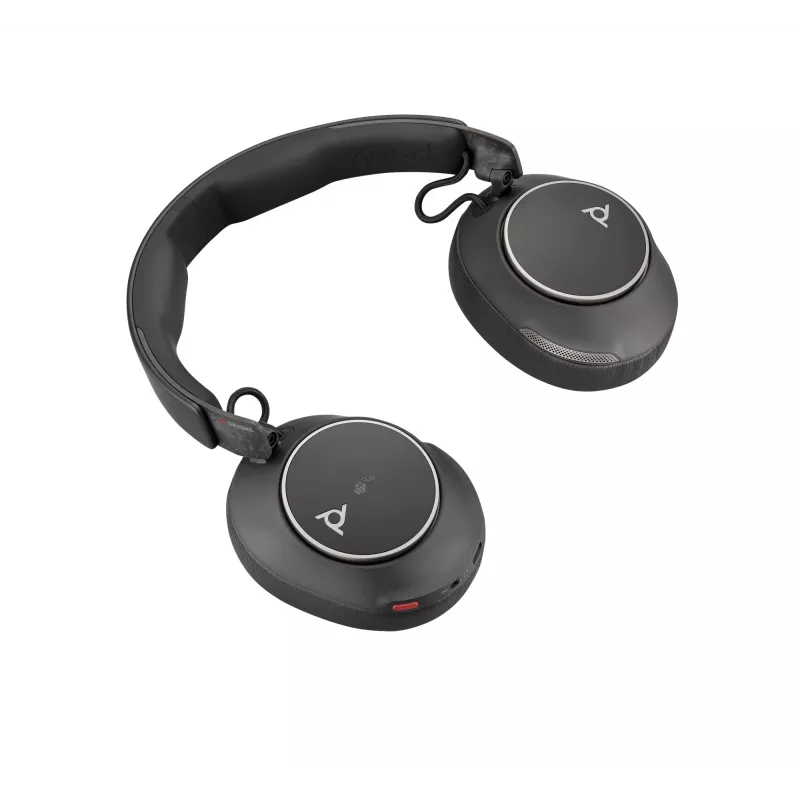 HP Poly Voyager Surround 80 UC Microsoft Certified USB-C ausinės su USB-C/A adapteriu
