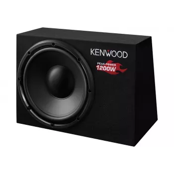 Kenwood KSC-W1200B automobilinis žemų dažnių garsiakalbis, paruoštas montavimui, 300 W