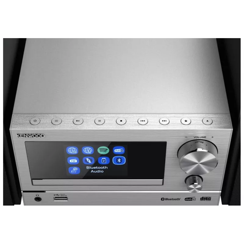 Kenwood M-7000S Namų audio mini sistema 30 W Sidabrinė