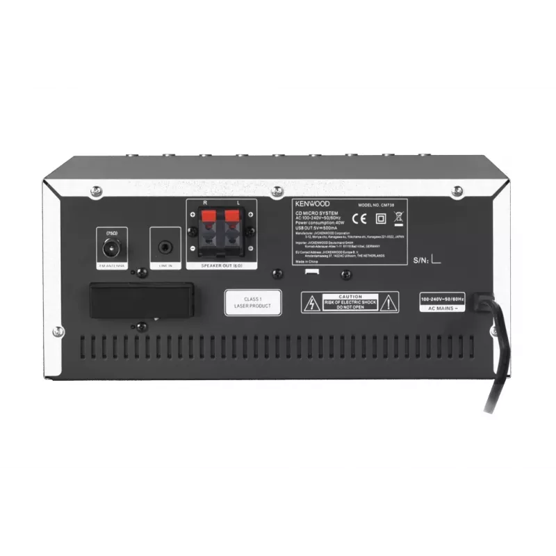 Kenwood M-9000S Namų audio mini sistema 50 W sidabrinė