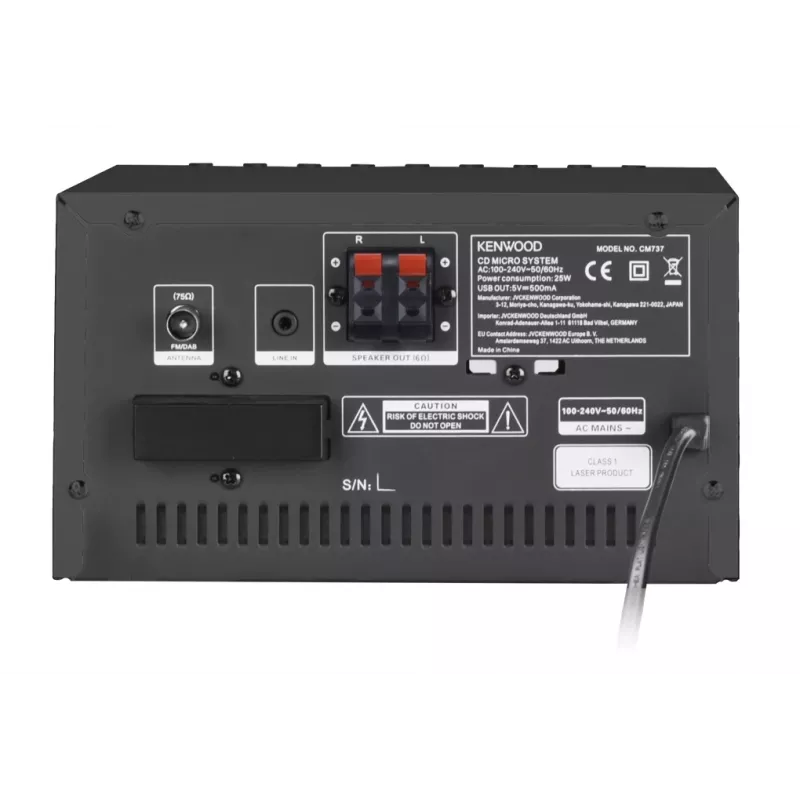 Kenwood M-7000S Namų garso mini sistema 30 W Juoda
