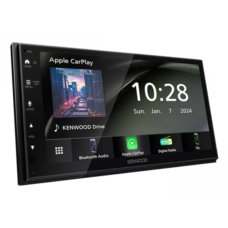 Kenwood DMX6523DABS automobilinis medijos imtuvas juodas su Wi-Fi ir Bluetooth