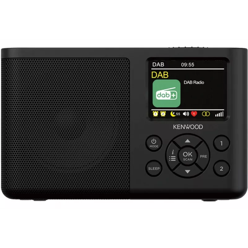 Kenwood CR-M33DAB nešiojamasis DAB+ radijo imtuvas, juodas