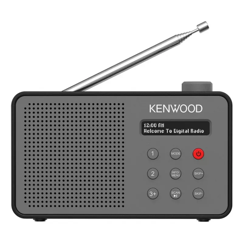 Kenwood CR-M25DAB-H nešiojamas skaitmeninis radijas, pilka spalva