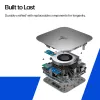 HP Thunderbolt 4 Ultra 280W G6 Dock, laidinis, Thunderbolt 4, 280 W, 10,100,1000,2500 Mbit/s, pilka, 8K Ultra HD