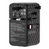 Verbatim Charge 'n' Travel 70W 2C įtraukiamas universalus kelioninis adapteris juodas