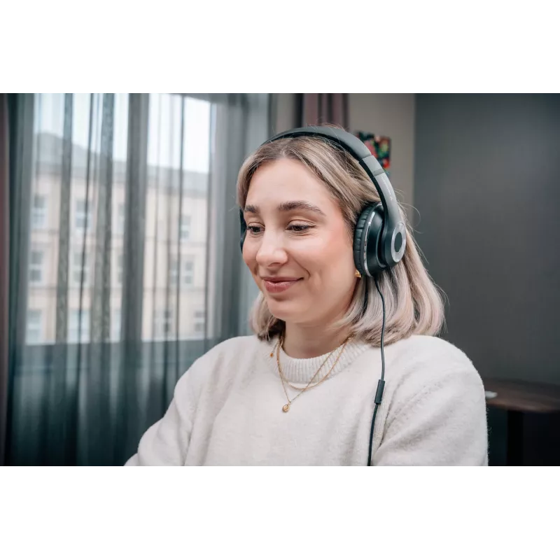 Verbatim TruSound USB-C ausinės, laidinės, kasdieniniam naudojimui, 20-20000 Hz, 200.9 g, juodos