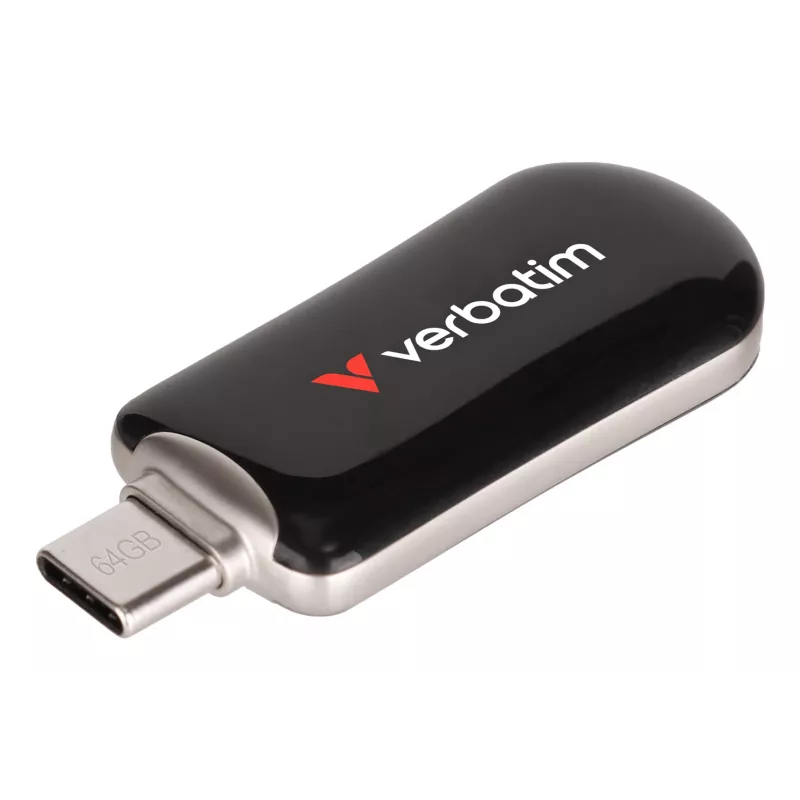 Verbatim Plectra USB-C atmintukas 64GB, juodas