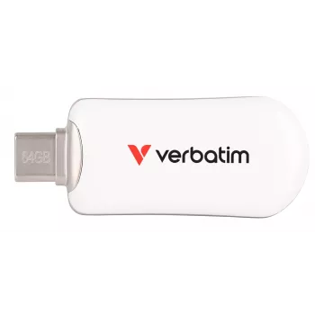 Verbatim Plectra USB-C Flash Drive White 64GB