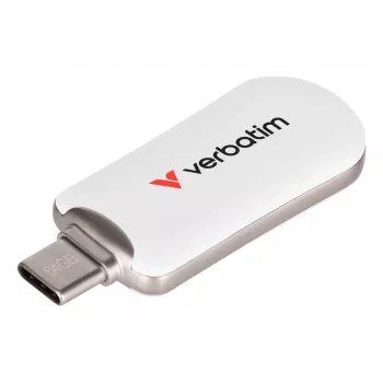 Verbatim Plectra USB-C Flash Drive White 64GB