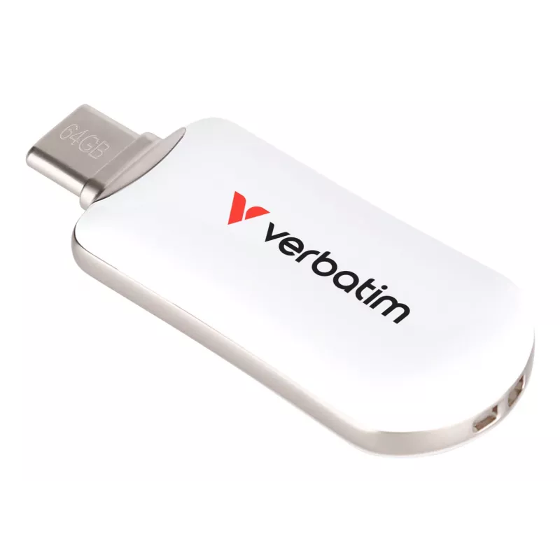 Verbatim Plectra USB-C Flash Drive White 64GB