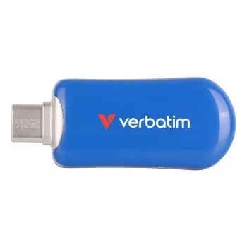 Verbatim Plectra USB-C atmintukas mėlynas 512GB, 512 GB, USB Type-C, 3.2 Gen 1 (3.1 Gen 1), 100 MB/s, be dangtelio, mėlynas