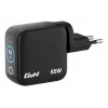 Verbatim Mini GaN 65W įkroviklis su ekranu, vidaus, AC, 20 V, juodas