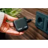 Verbatim Mini GaN 65W įkroviklis su ekranu, vidaus, AC, 20 V, juodas