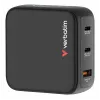Verbatim Mini GaN Įkroviklis 100W su Ekranu, Vidinis, AC, 20 V, Juodas