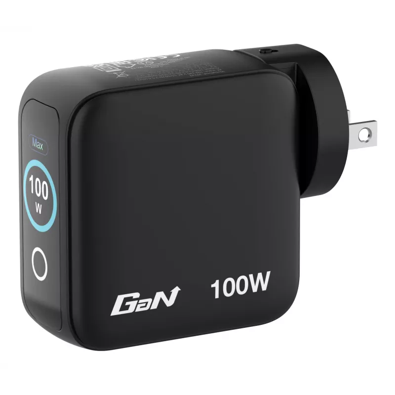 Verbatim Mini GaN Įkroviklis 100W su Ekranu, Vidinis, AC, 20 V, Juodas
