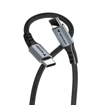 Verbatim Sync & Charge kabelis - 100W USB-C į USB-C 120 cm, 1,2 m, USB C, USB C, USB 2.0, 0,48 Gbit/s, Juoda