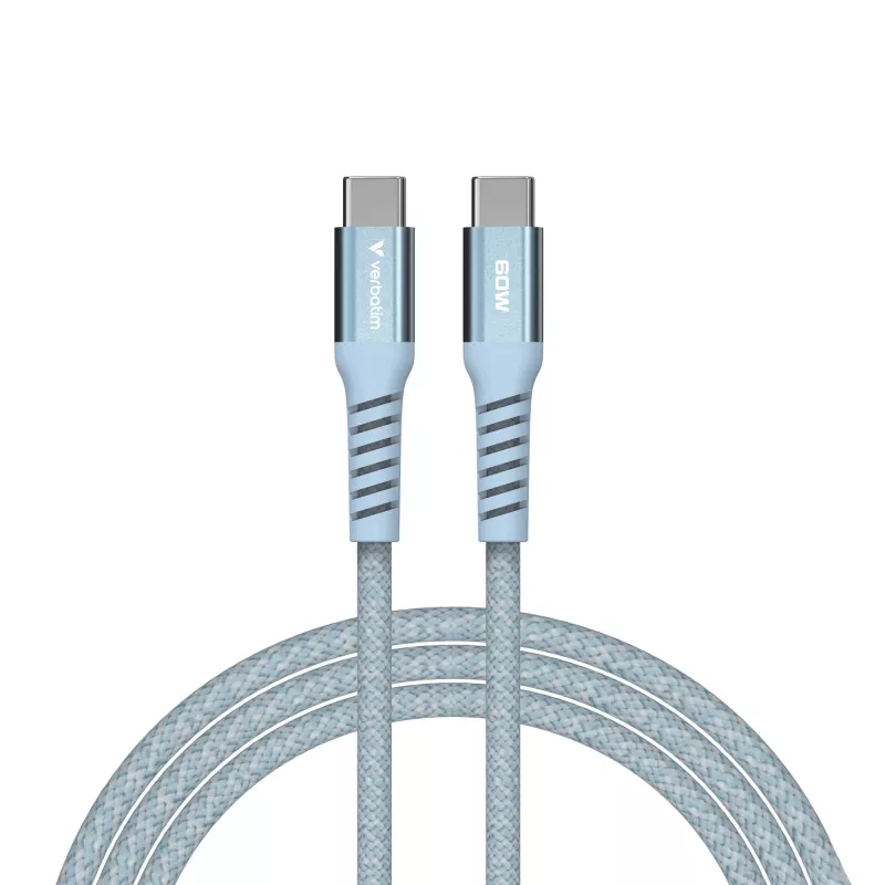 Verbatim Sync & Charge Magnetic Cable USB-C į USB-C 60W 120 cm mėlyna